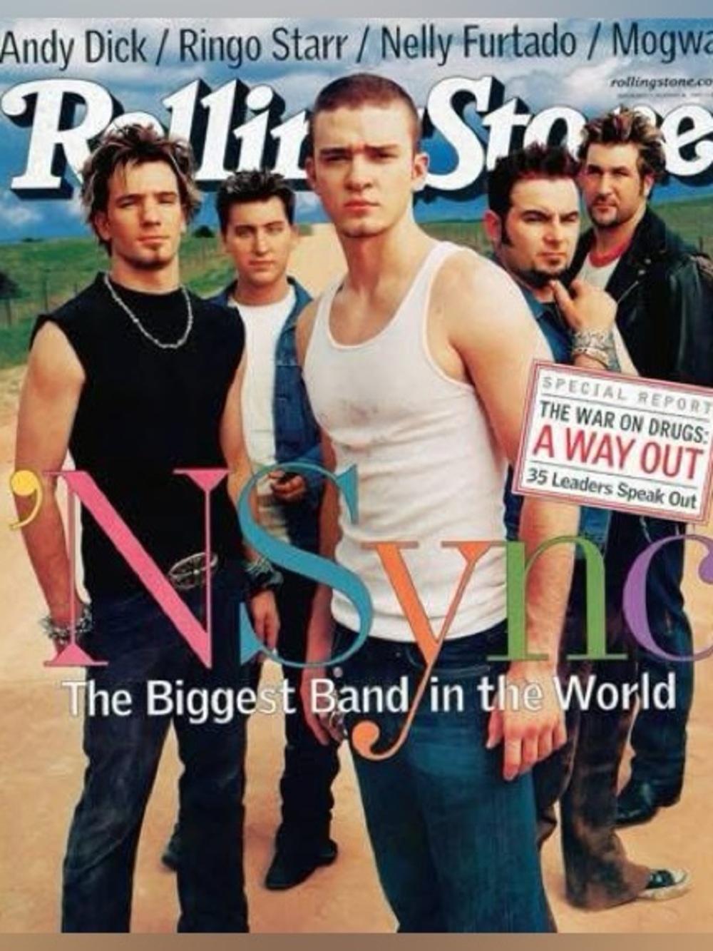 AUGUST 2001 ROLLING STONE MAGAZINE - *NSYNC